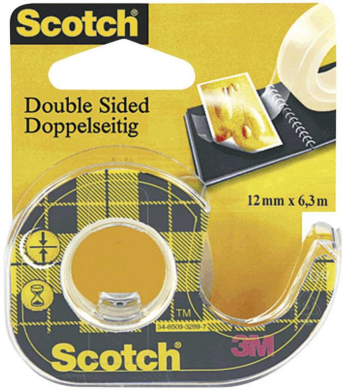 Scotch 665DP OLD665DP Double sided adhesive tape Scotch® 665 Transparent (L x W) 7.9 m x 12 mm 1 pc(s)