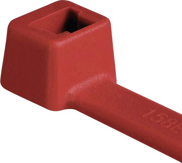 HellermannTyton 111-03004 T30R-PA66-RD Cable tie 150 mm 3.50 mm Red Weatherproof 100 pc(s)
