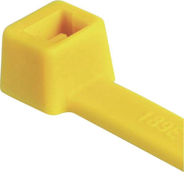 HellermannTyton 111-03006 T30R-PA66-YE Cable tie 150 mm 3.50 mm Yellow Weatherproof 100 pc(s)