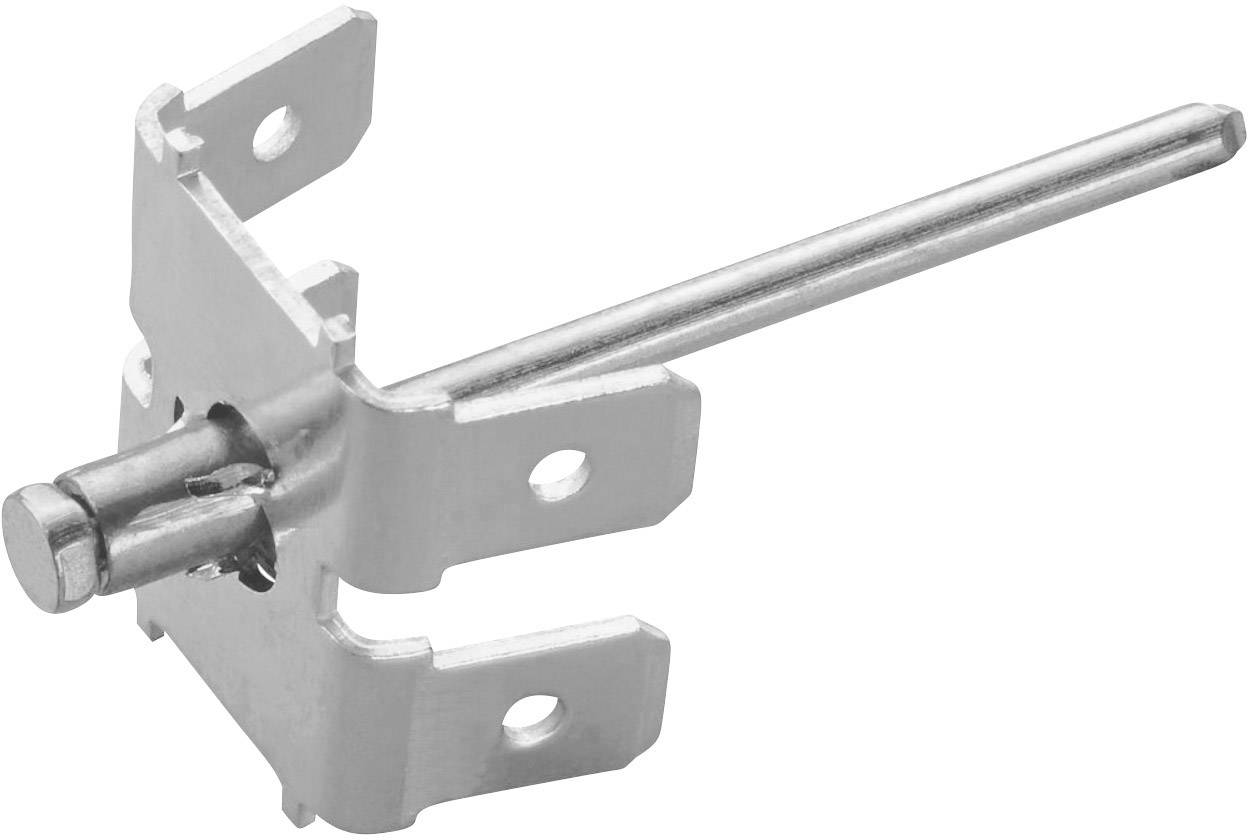 Metal bolt anchor with multiple holes for fixing purposes, shown on a white background.