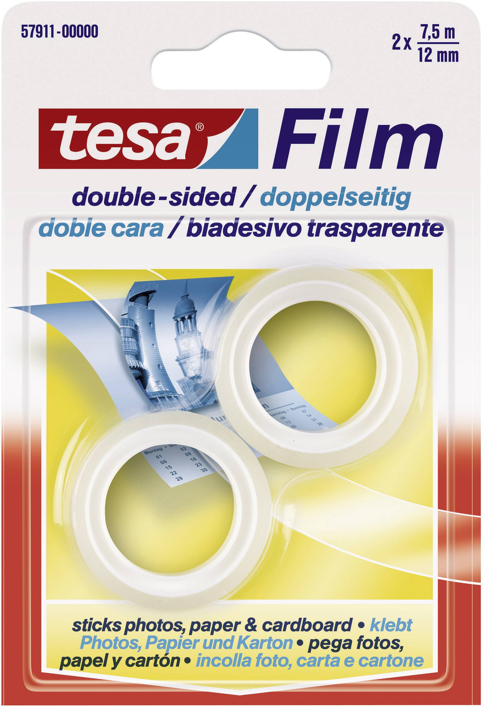 tesa Film Double Sided Tape 12mm x 7.5m