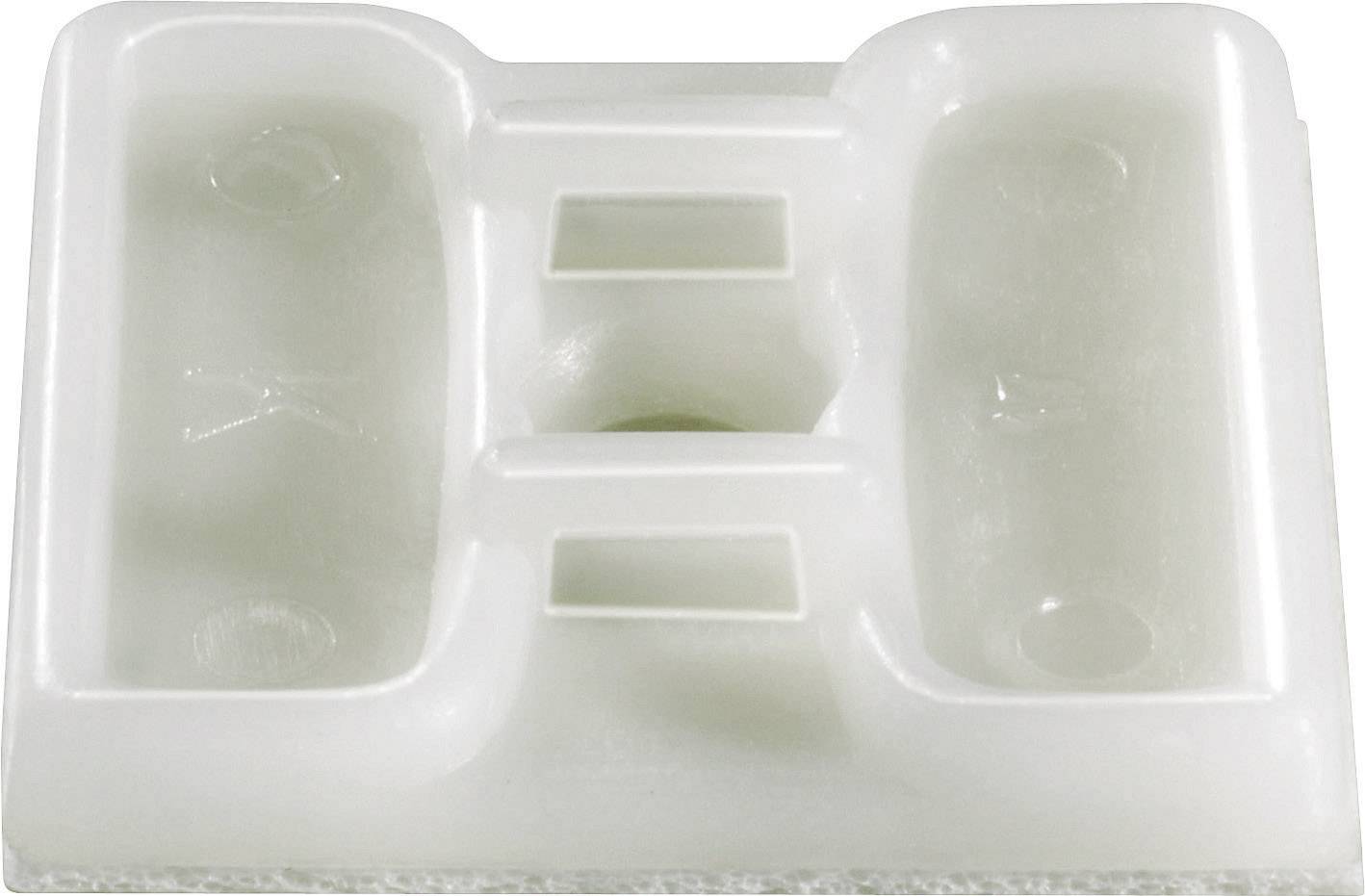 TRU COMPONENTS TC-HC103203 Cable mount Self-adhesive 1593046 Bundle Ø range 4.80 mm (max) 4x thread Transparent