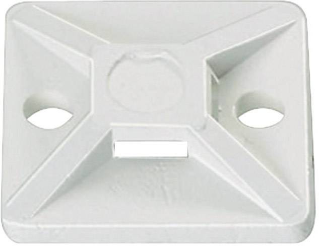 HellermannTyton MB3-N66-NA-C1 Cable mount Screw fixing 151-28359 4x thread, halogen-free, UV-proof, weather-proof Transparent