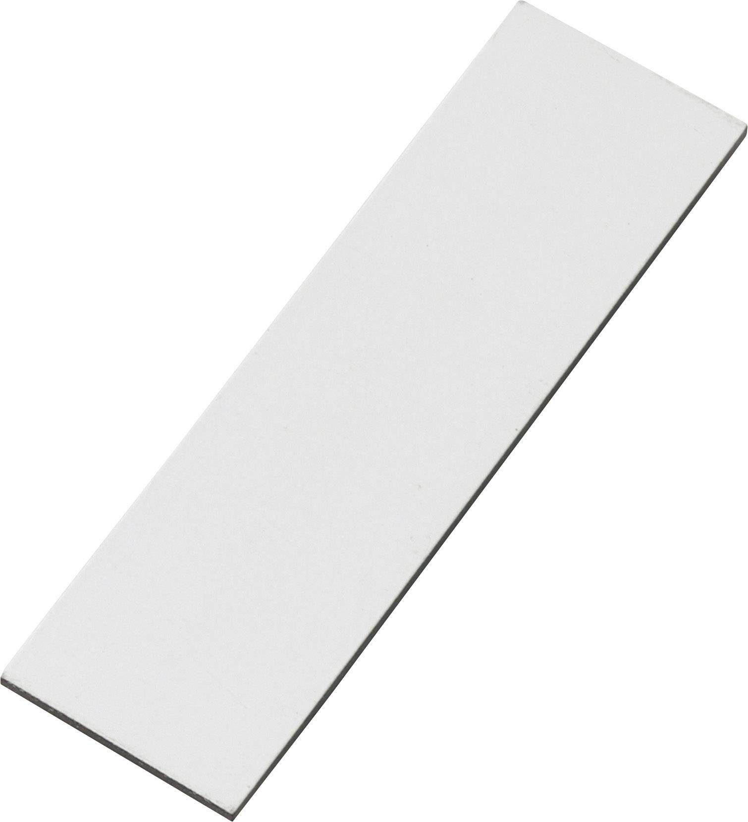 White, rectangular ceramic tile, photographed at an angle, on a white background.