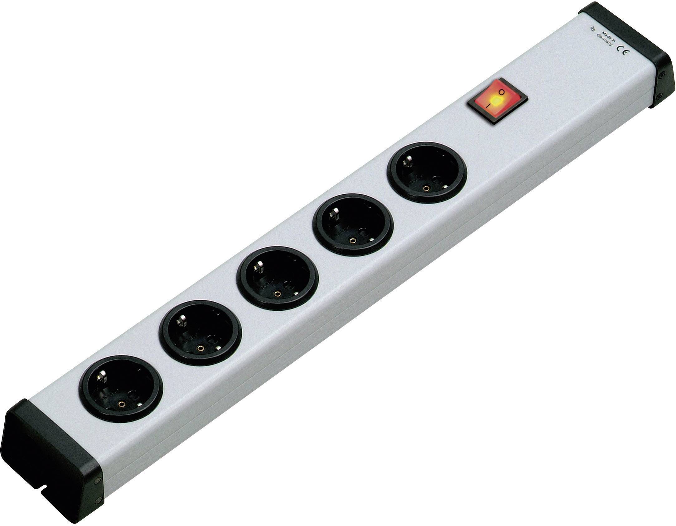 Ehmann 0201x00052300 Power strip (+ switch) 5x Grey None 1 pc(s)