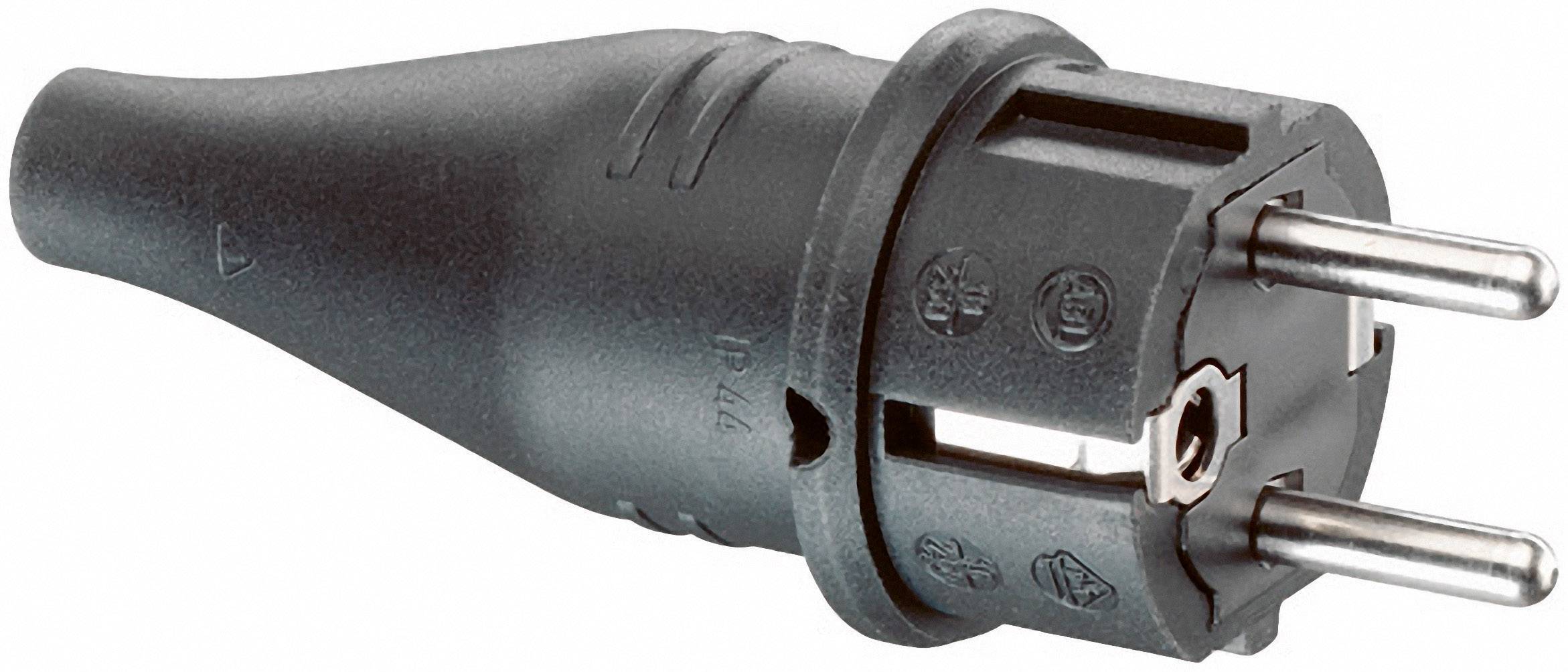 ABL Sursum 1419190 Safety plug Rubber 230 V Black IP44