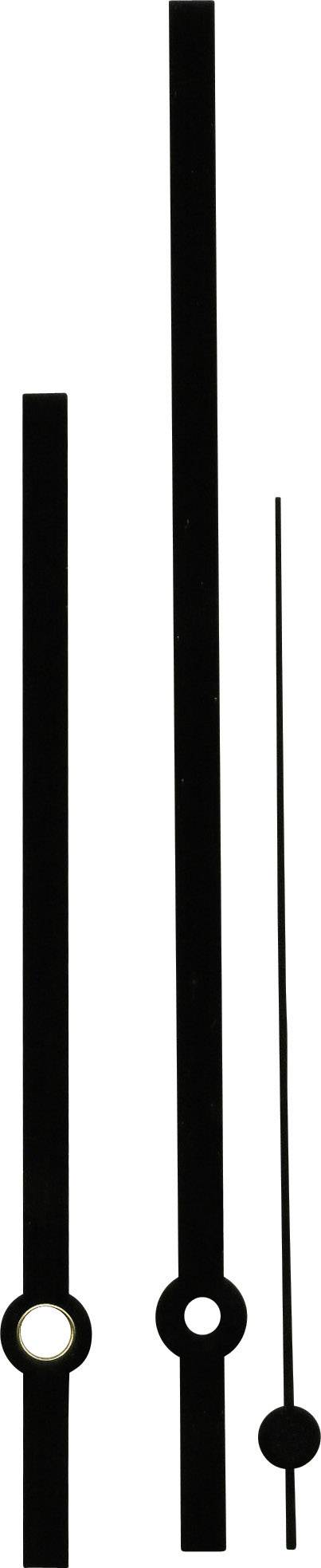 Clockhand set Standard Aluminium Black Round