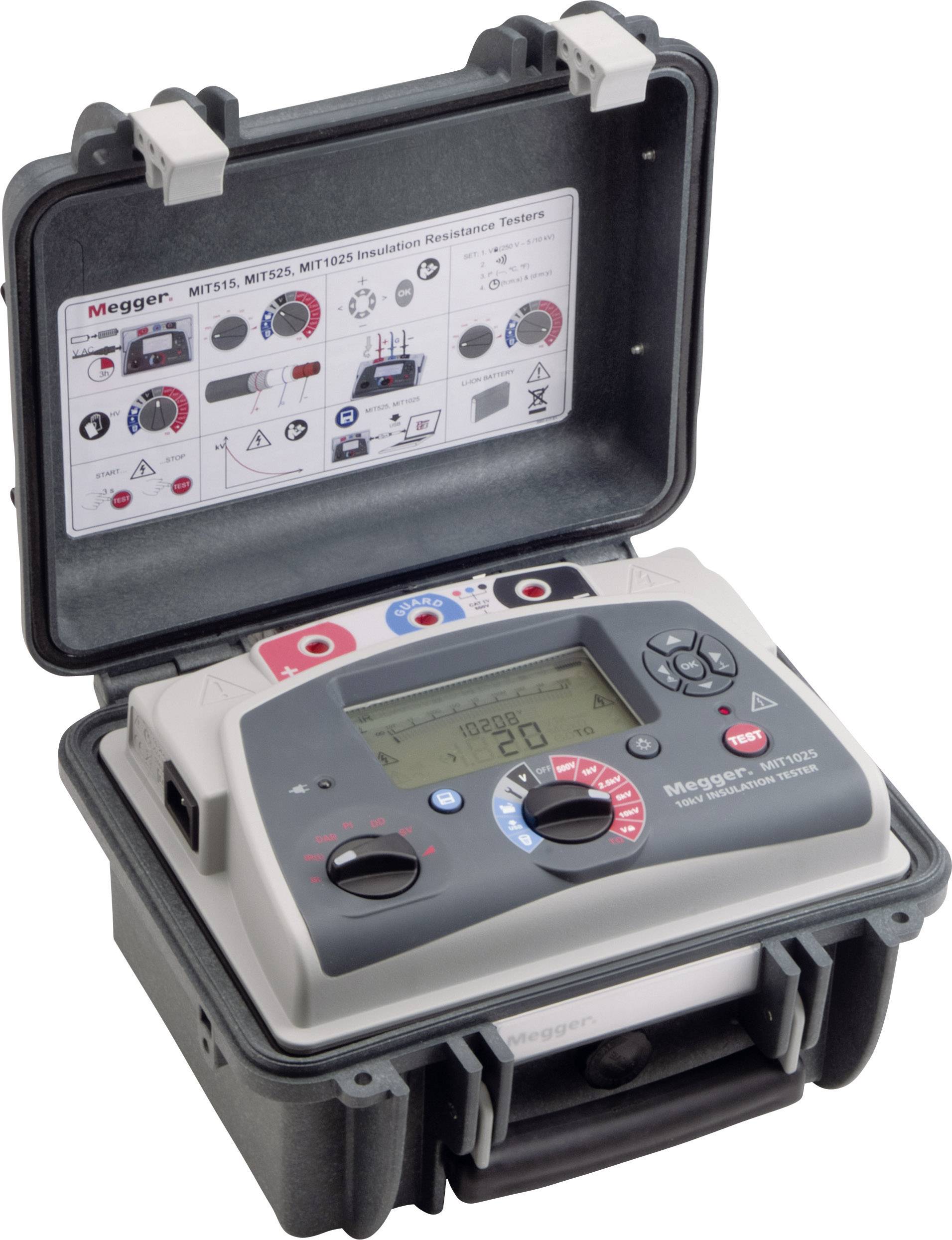 Megger MIT1025-EU Insulation tester 500 V, 1000 V, 2500 V, 5000 V, 10000 V 20 TΩ