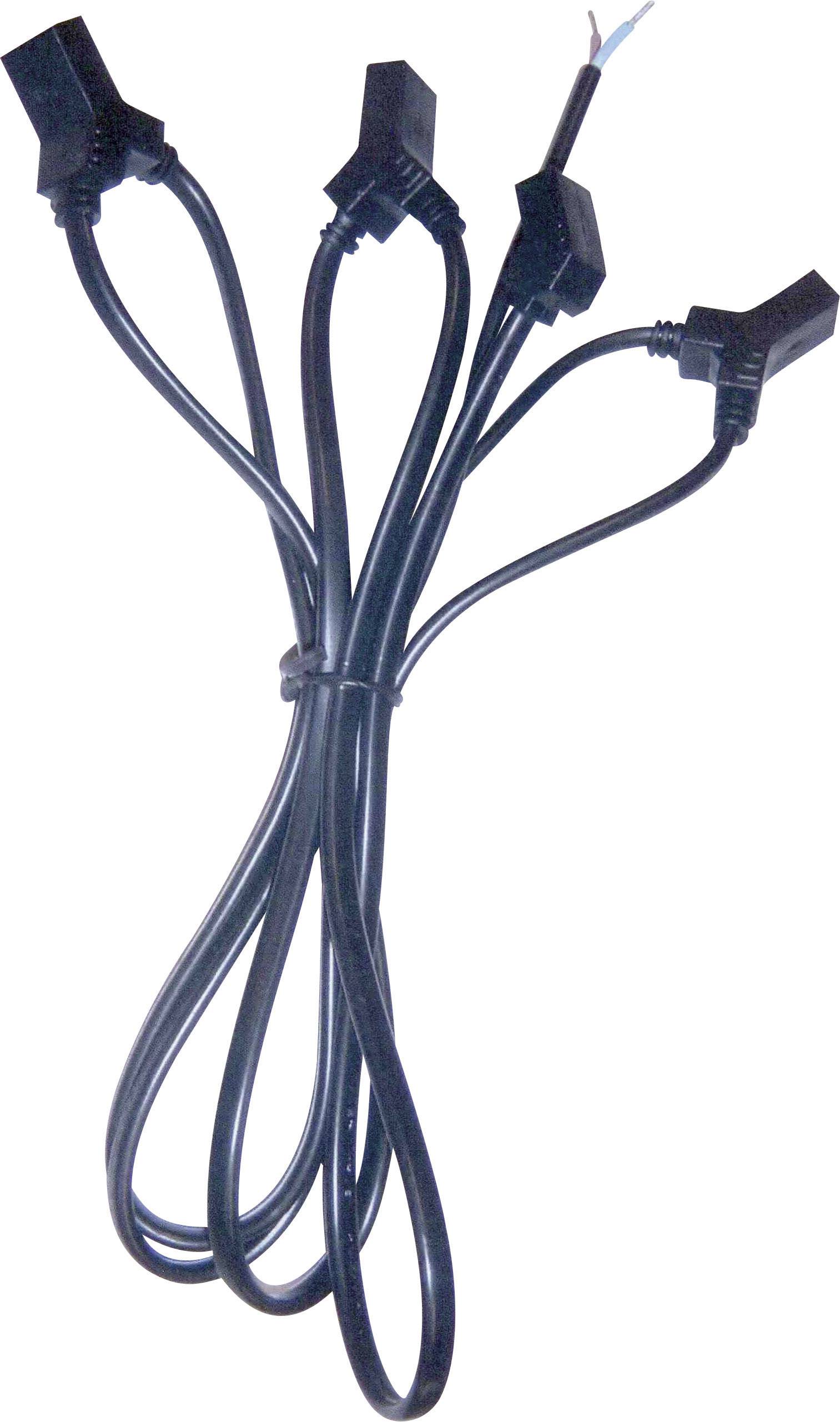 Wallair N40986 4-way fan cable Black