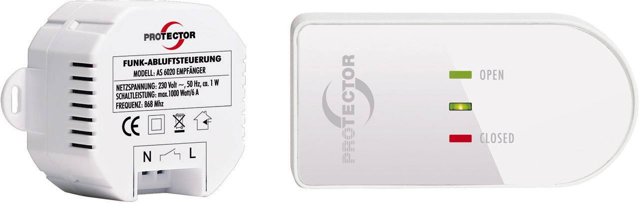 Protector Wireless discharged air control AS 6020.3 1000 W White, Brown