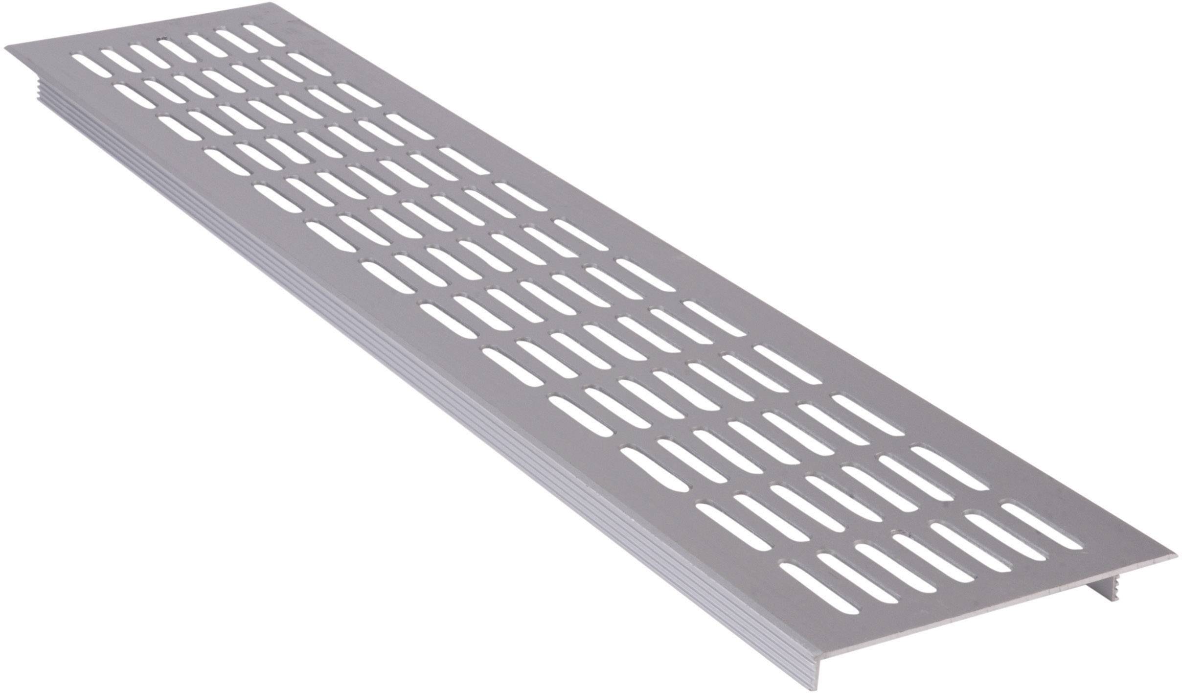 Wallair Alloy grid Silver (L x W x H) 480 x 100 x 16 mm N35847