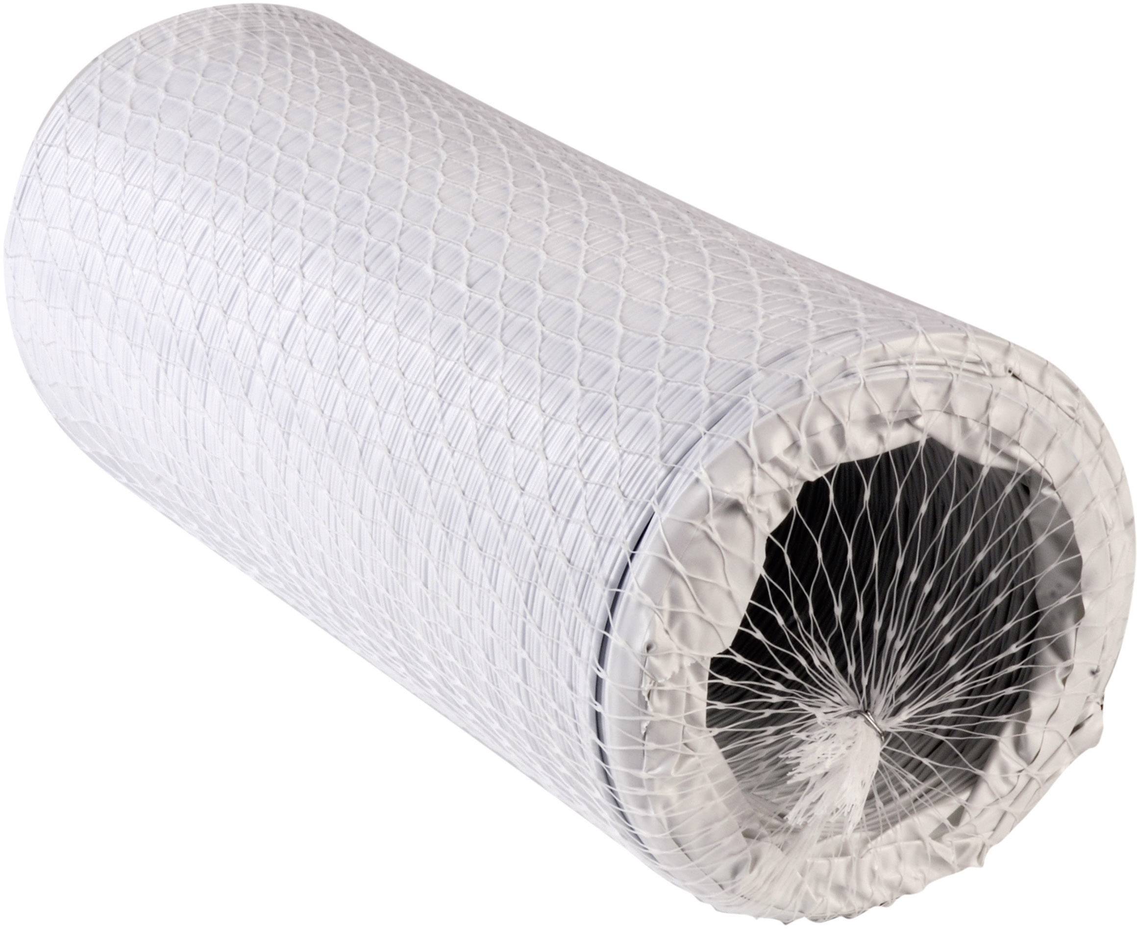 Wallair N52856 Flexible spiral ducting Plastic (Ø x L) 12.7 cm x 6 m White