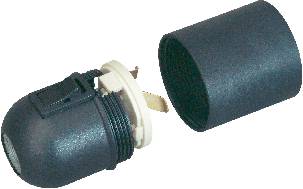 GAO 0714 Bulb holder E-27 230 V + toggle switch