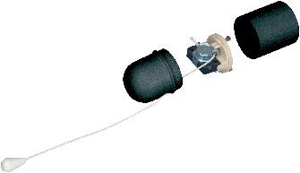 GAO 1010-004.02 Bulb holder E-27 230 V + pull switch