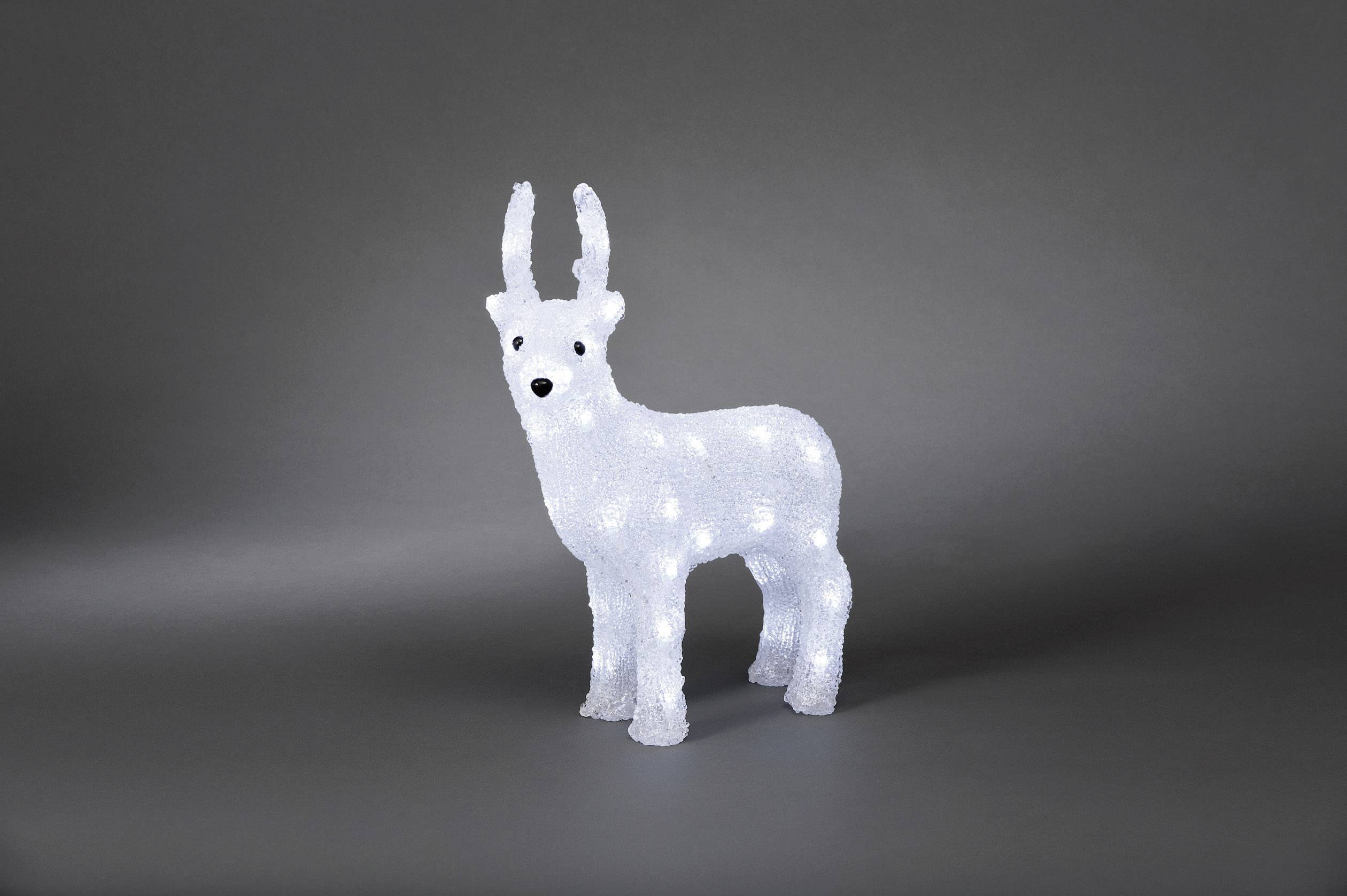Konstsmide 6157-203 Acrylic figurine EEC: G (A - G) Reindeer Cool white LED (monochrome) White