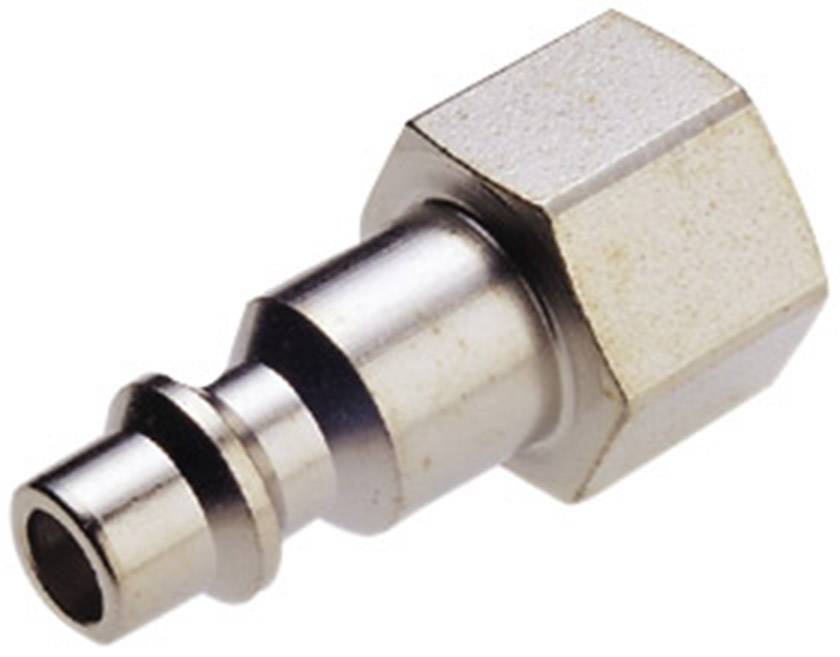 A metal threaded nipple with a hexagonal screw thread. Used for connecting hoses to ensure a secure and tight fit.