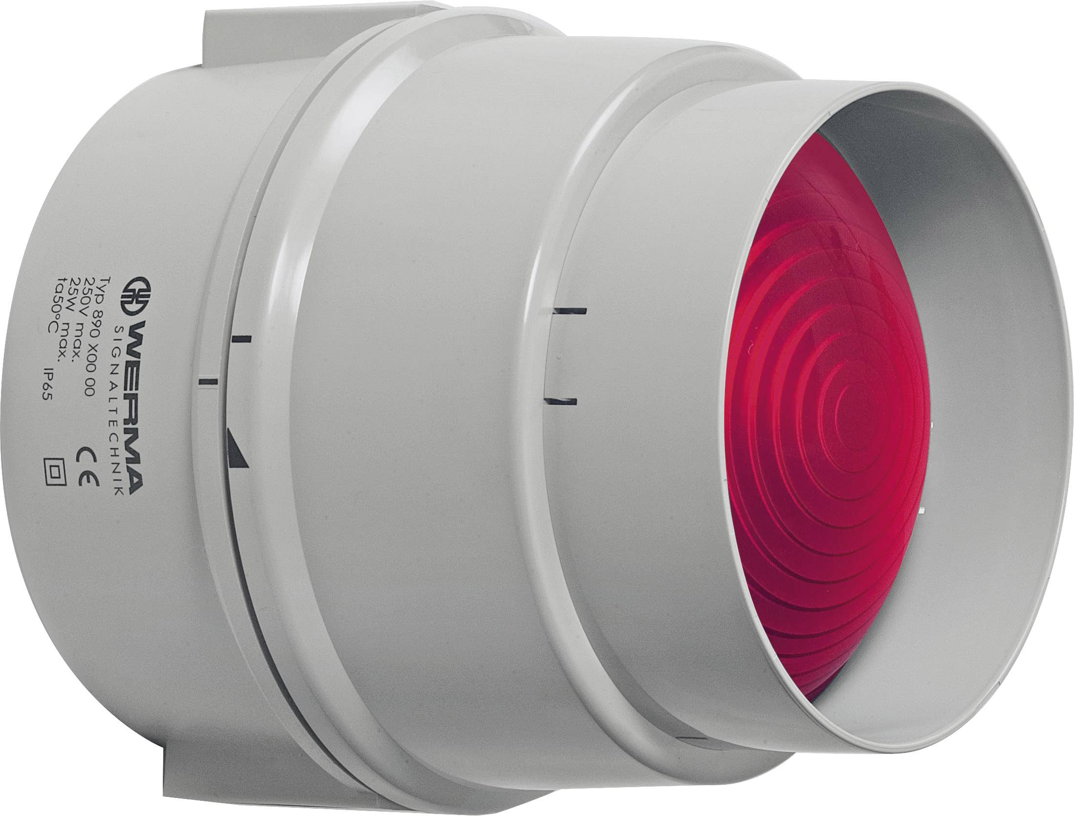 Werma Signaltechnik Light 890.100.00 890.100.00 Red Non-stop light signal 12 V AC, 12 V DC, 24 V AC, 24 V DC, 48 V AC, 48 V DC