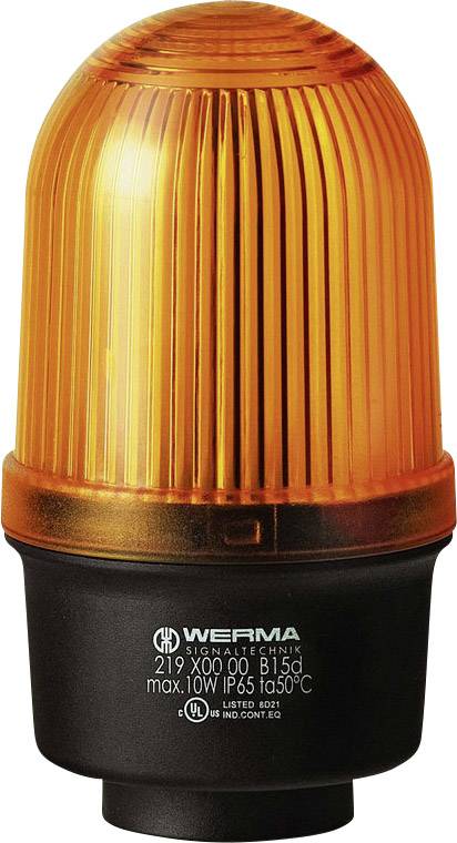 Werma Signaltechnik Light 219.300.00 219.300.00 Yellow Non-stop light signal 12 V AC, 12 V DC, 24 V AC, 24 V DC, 48 V AC, 48 V DC