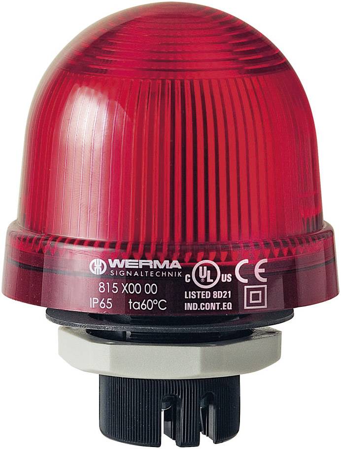 Werma Signaltechnik Light 815.100.00 815.100.00 Red Non-stop light signal 12 V AC, 12 V DC, 24 V AC, 24 V DC, 48 V AC, 48 V DC