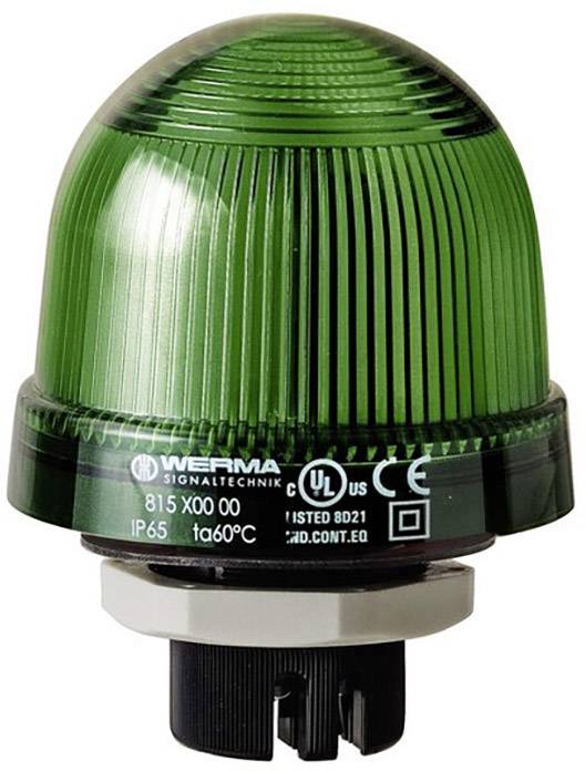 Werma Signaltechnik Light 815.200.00 815.200.00 Green Flash 12 V AC, 12 V DC, 24 V AC, 24 V DC, 48 V AC, 48 V DC, 110 V AC, 230