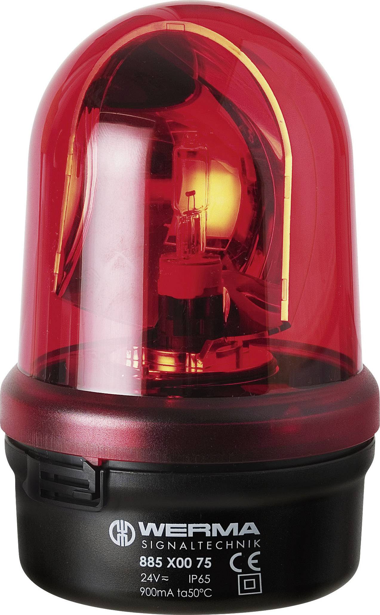 Werma Signaltechnik Emergency light 885.100.75 885.100.75 Red Emergency light 24 V AC, 24 V DC