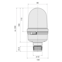 WERMA Signaltechnik rotating beacon 885.310.78 885.310.78 yellow rotating beacon 230 V/AC WERMA Signaltechnik rotating beacon 885.310.78 885.310.78 yellow rotating beacon 230 V/AC