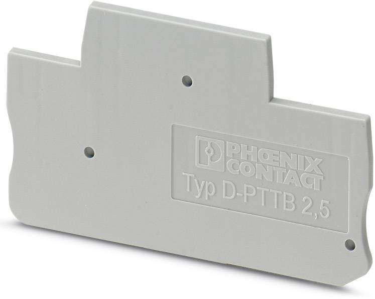 Grey terminal comb by Phoenix Contact, model D-PTTB 2.5, for electrical connection technology.