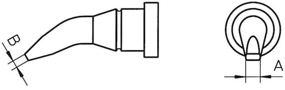 Weller LT-AX Soldering tip Round, bent Tip size 1.6 mm Content 1 pc(s)