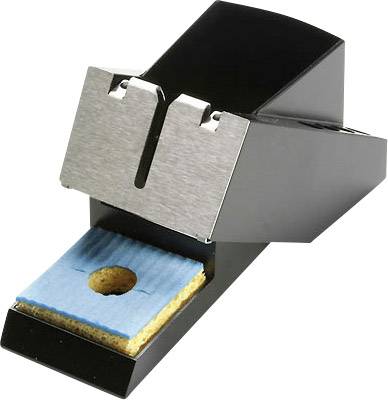 Soldering Tip Cleaning Station with Blue Cleaning Sponge and Metal Layer, for Cleaning Soldering Tools During Use.