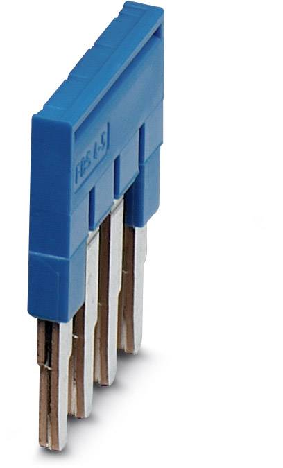 A blue phase tester plug with four metal contacts. Used for checking phase allocation in electrical installations.