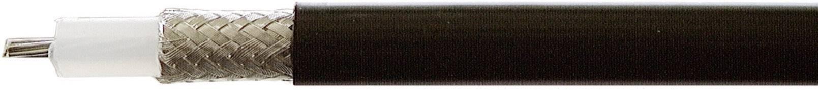 Huber+Suhner 22510015 Coax Outside diameter: 4.95 mm RG58 C/U 50 Ω 38 dB Black Sold per metre