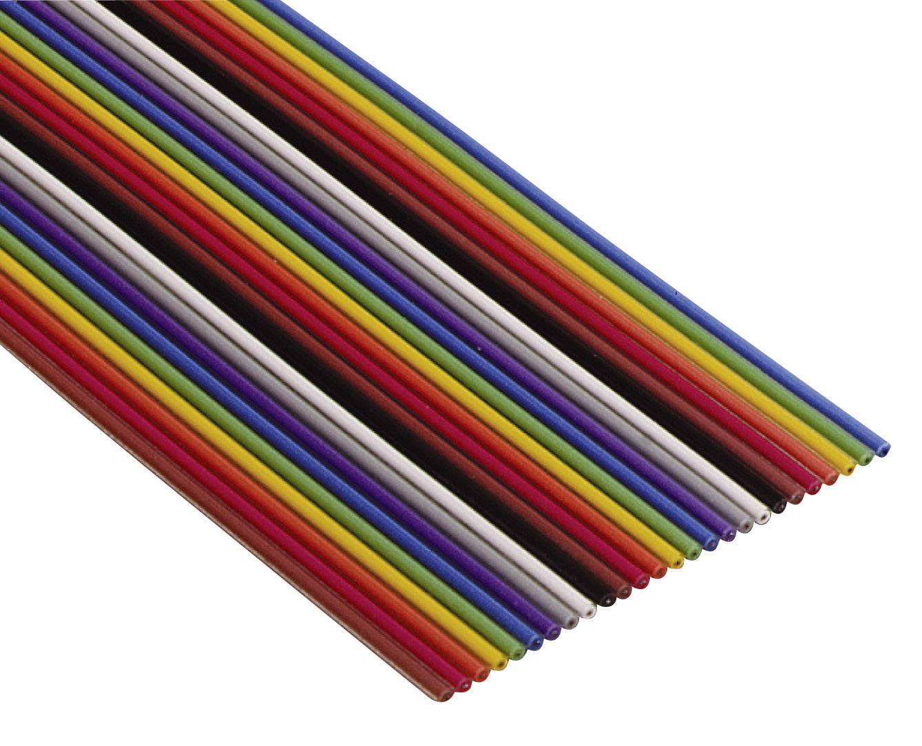 3M 3302/16 100 SF Ribbon cable Contact spacing: 1.27 mm 16 x 0.08 mm² Multi-coloured Sold per metre
