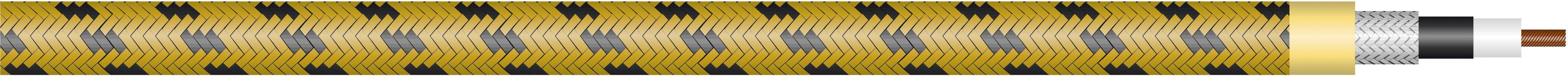 Sommer Cable 300-0107 Instrument lead 1 x 0.5 mm² Black, Yellow Sold per metre