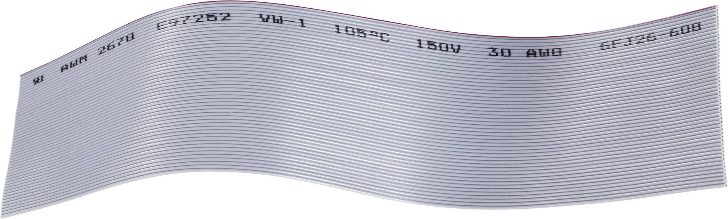 BKL Electronic 1505062 Ribbon cable Contact spacing: 0.635 mm 80 x 0.05 mm² Grey Sold per metre