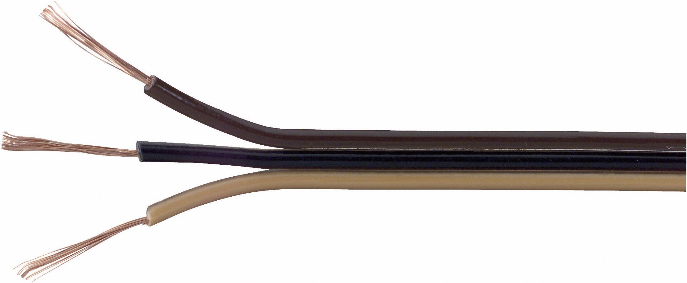TRU COMPONENTS 1567057 Strand 3 x 0.14 mm² Light brown, Black, Dark brown 25 m