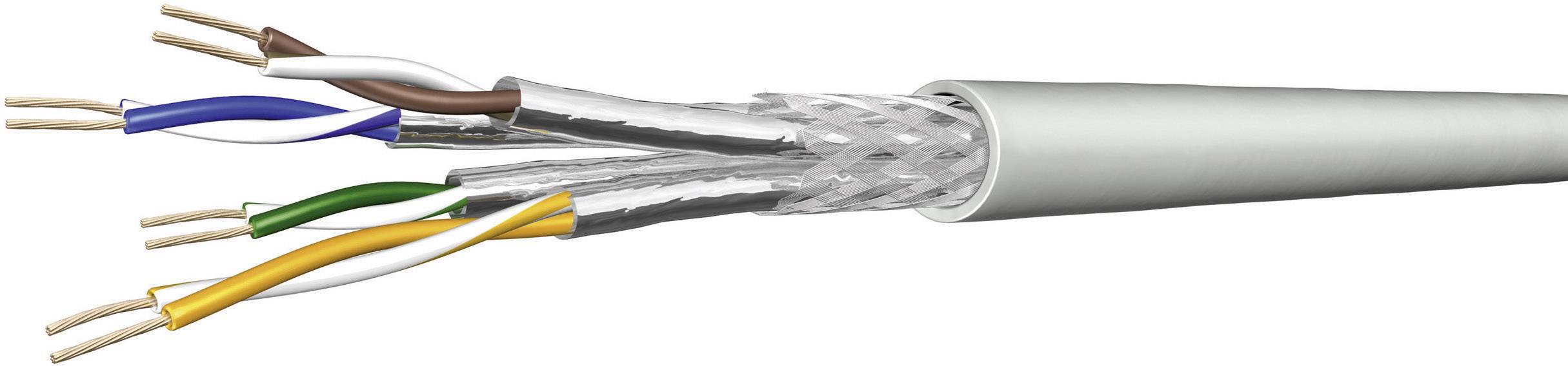 DRAKA 1001130-00100RW Network cable CAT 7 S/FTP 4 x 2 x 0.13 mm² Black Sold per metre