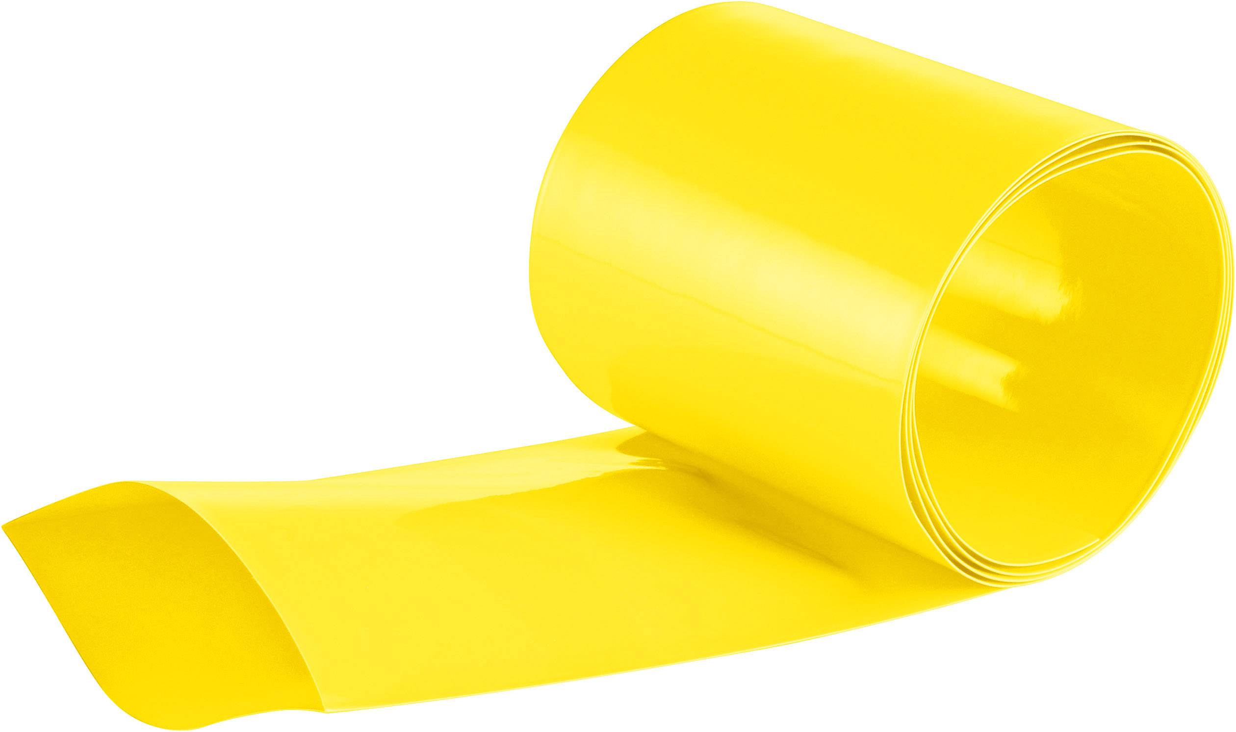 DSG Canusa 1612508100 Battery heatshrink w/o adhesive Yellow 80 mm 40 mm Shrinkage:2:1 Sold per metre