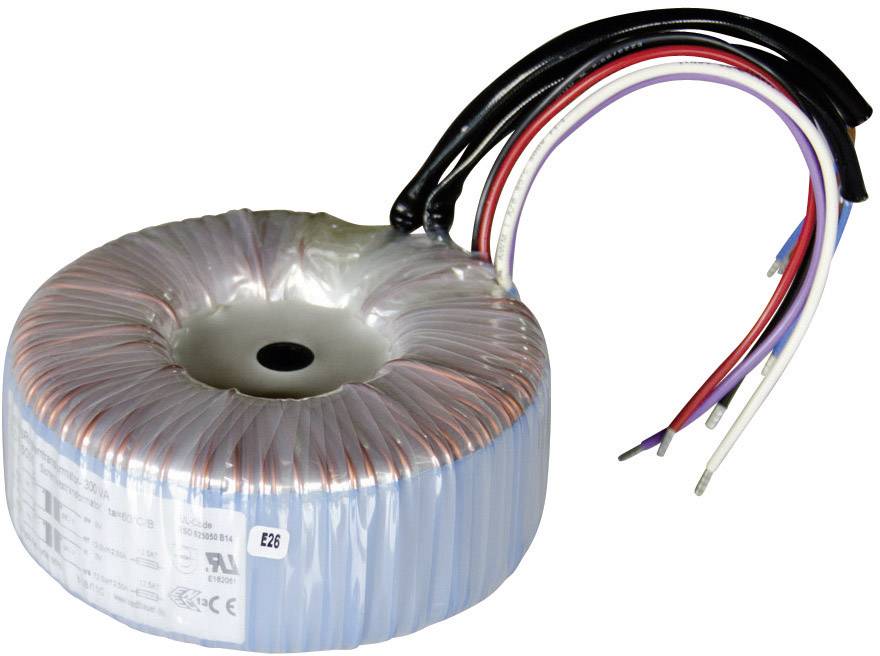 Sedlbauer 825058 Toroidal core transformer 2 x 115 V 2 x 15 V AC 500 VA 16.67 A