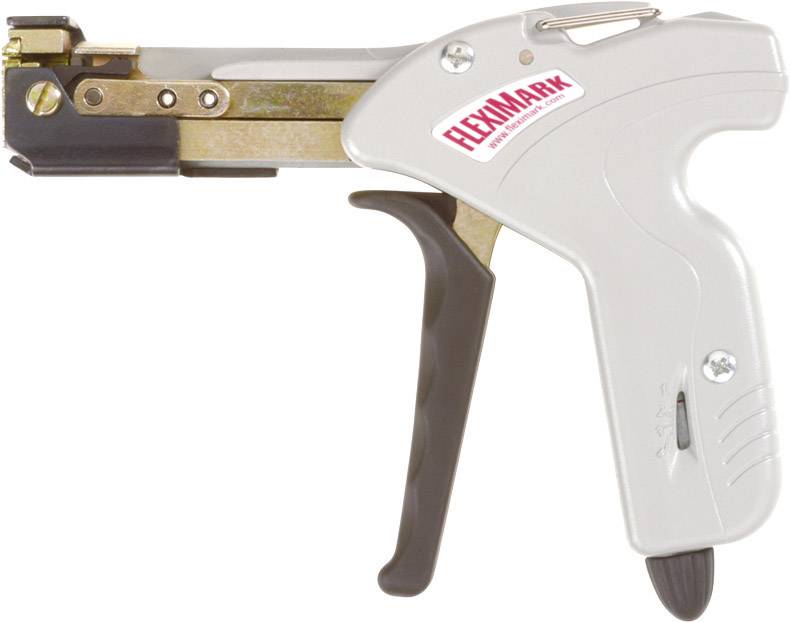 Tacker with ergonomic handle, Fleximark label, suitable for cable labelling.