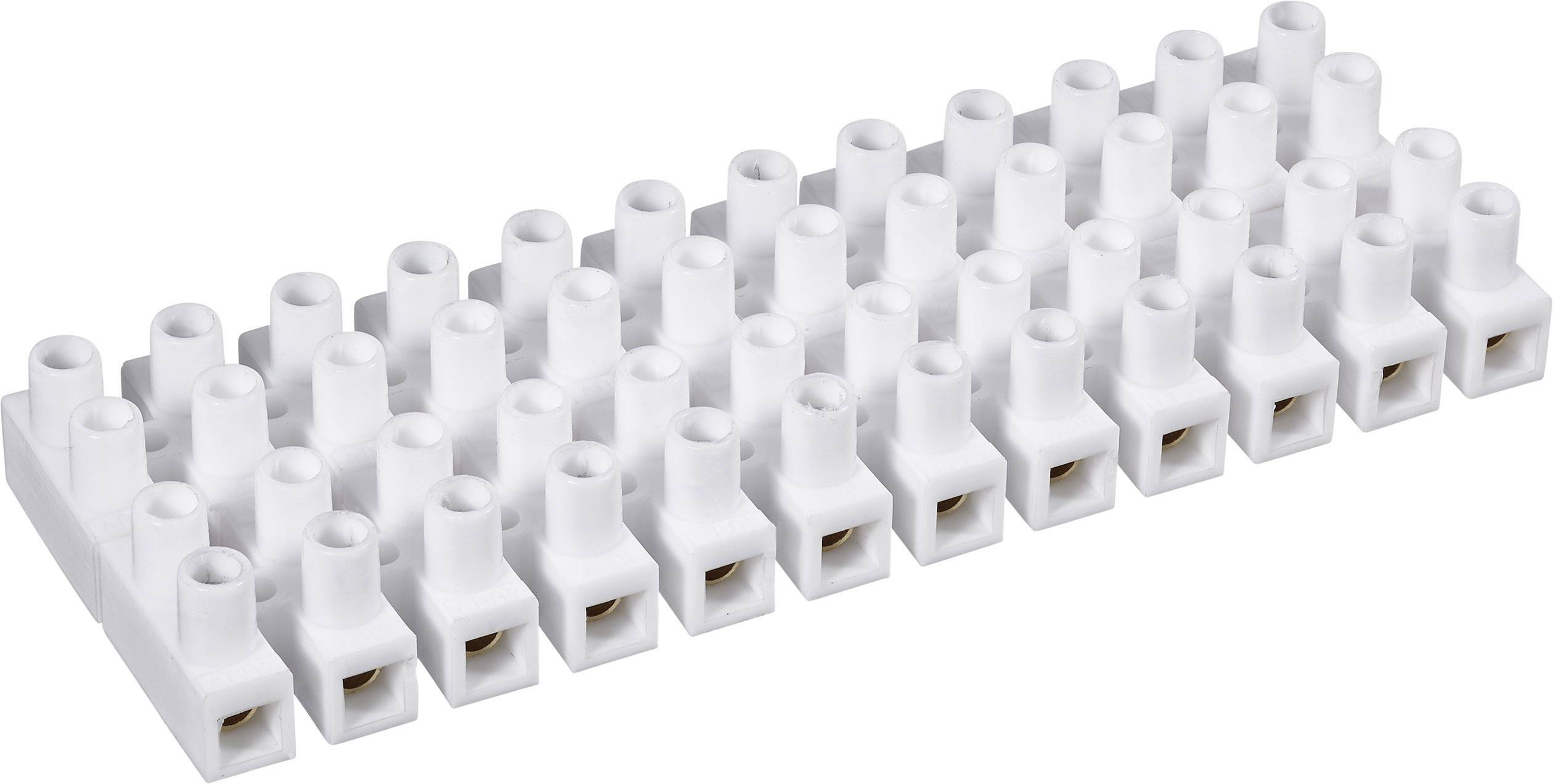 Jäger Direkt 722.153.02 Screw terminal flexible: -6 mm² fixed: 6-10 mm² Number of pins (num): 12 White