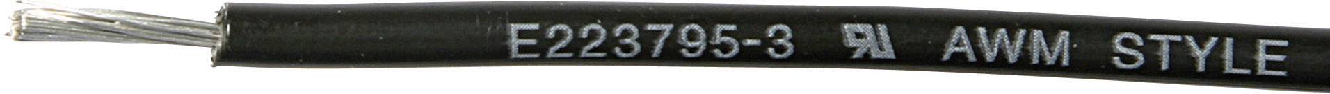 MediKabel 121200 Strand 1 x 0.50 mm² Black Sold per metre