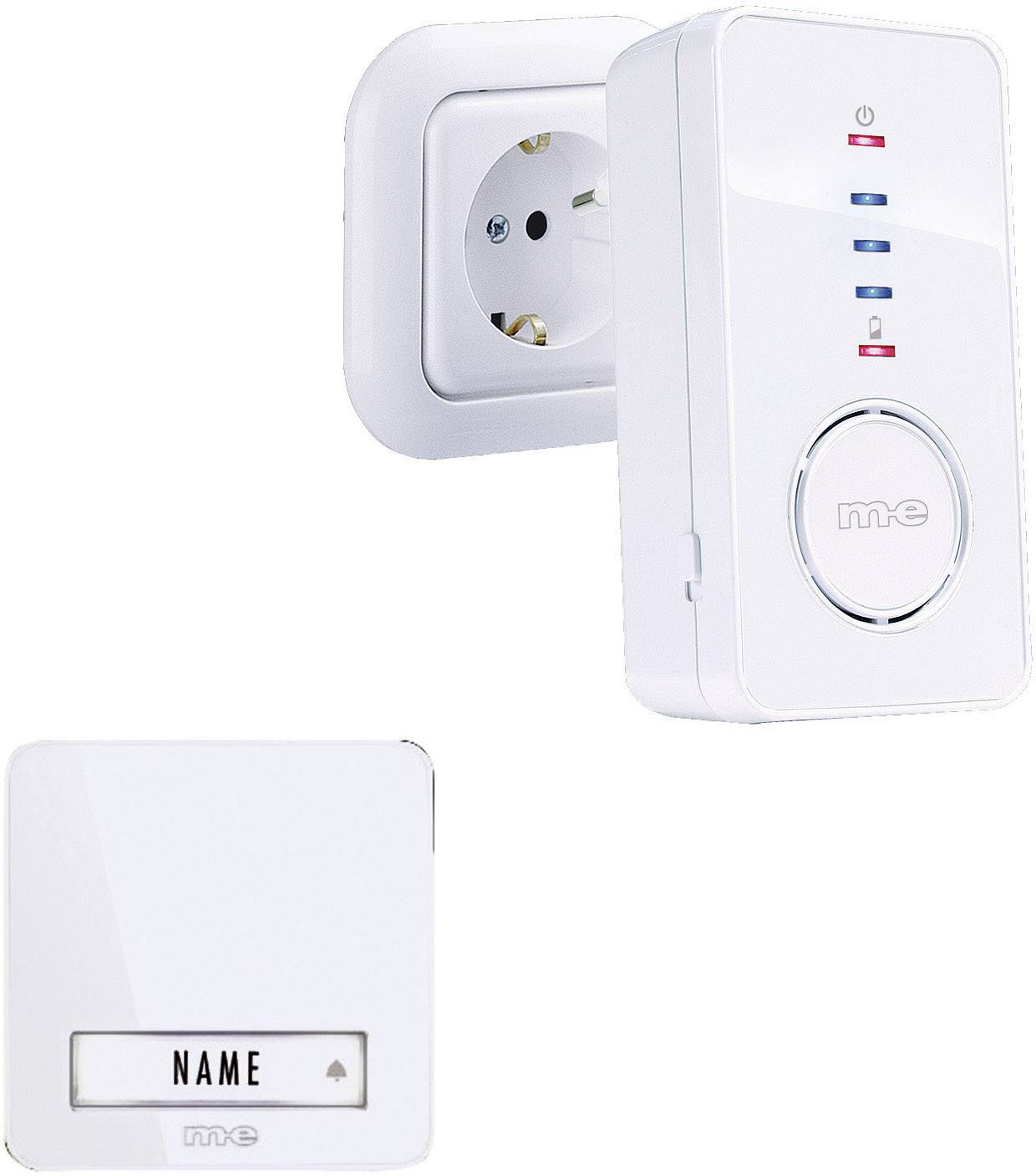 m-e modern-electronics 41098 Wireless door bell Complete set