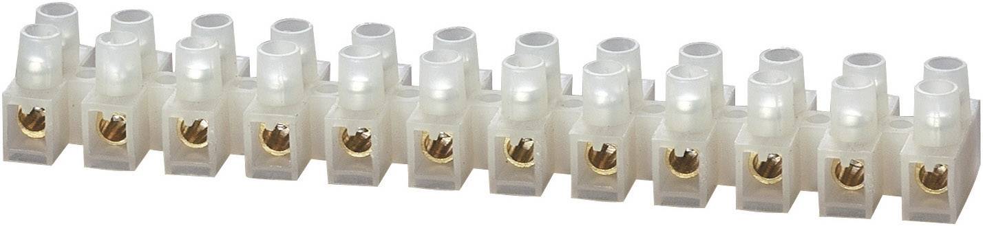 Transparent electrical terminal block with multiple connections in a row for electrical connectivity. Suitable for flexible circuit wires.