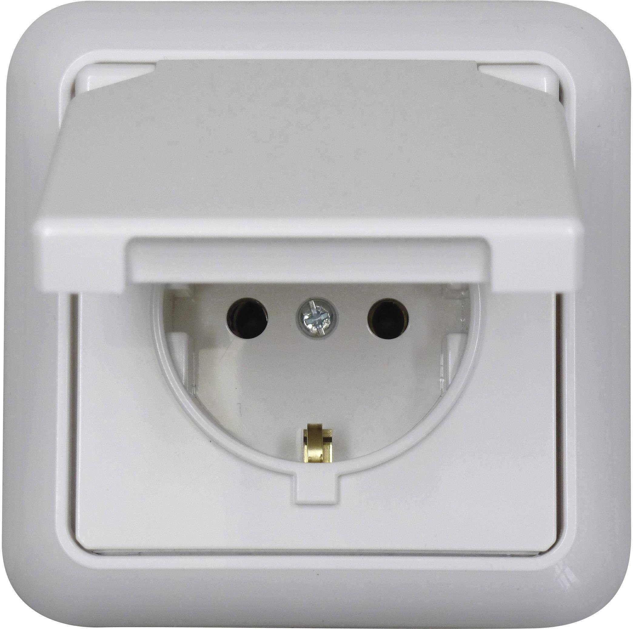 N & L 101803 Flush-mount socket IP44 Ultra white