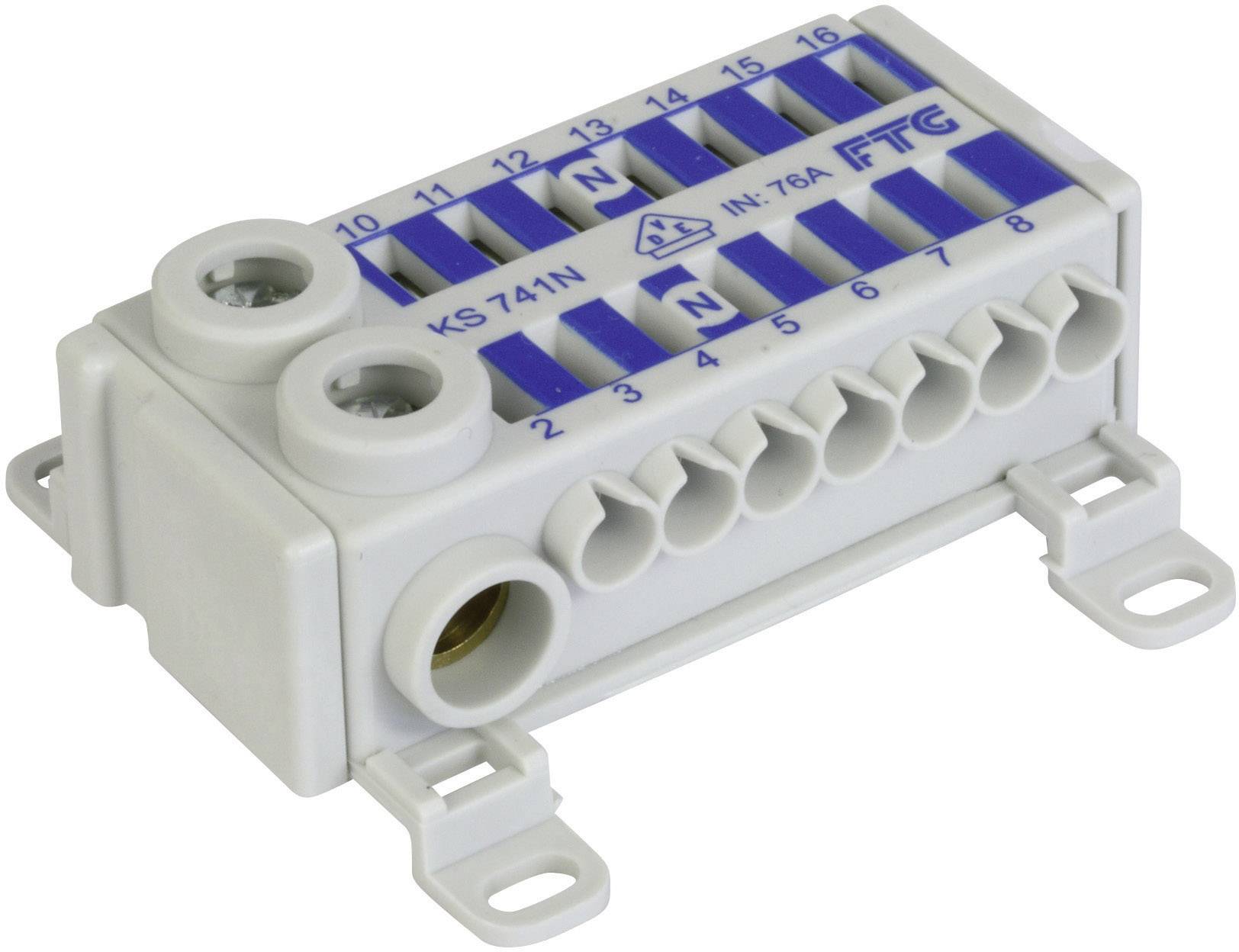 FTG Friedrich Göhringer KS741N Terminal block Blue 1-pin 75 A