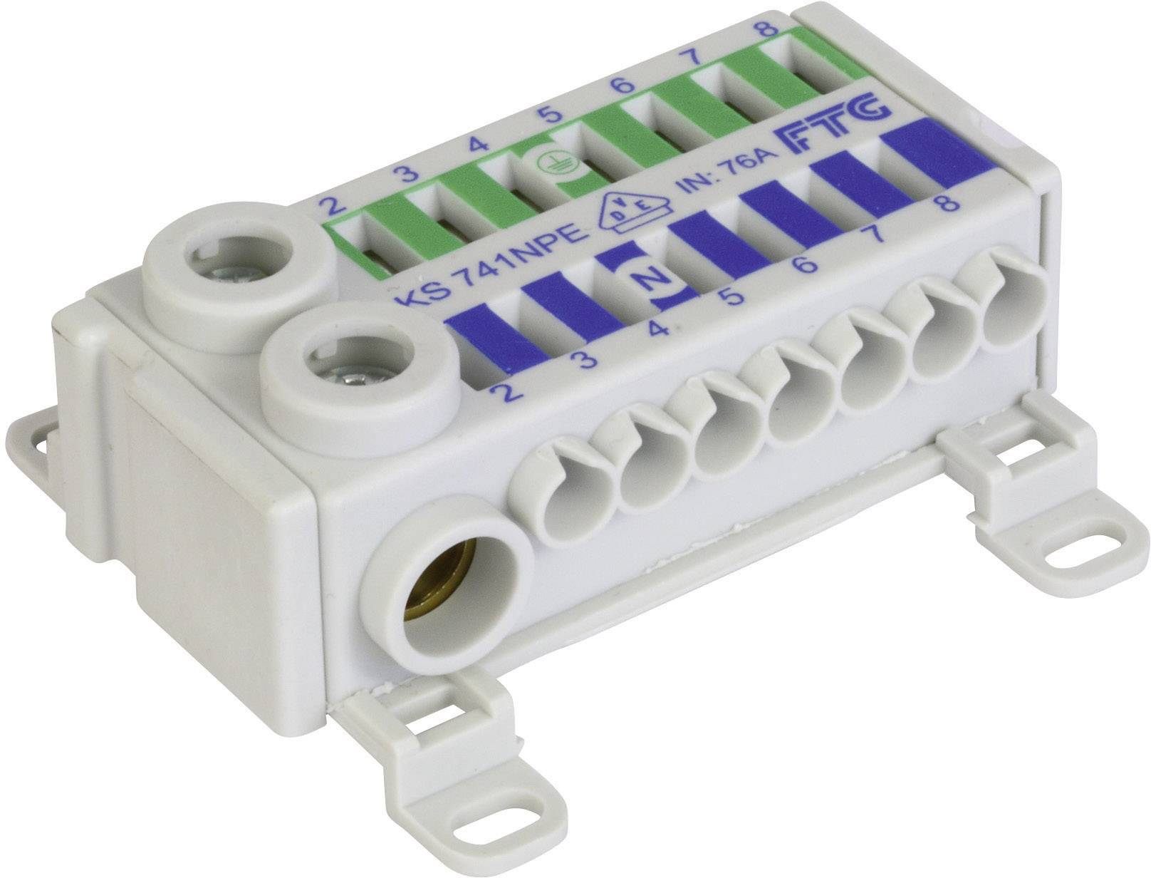 FTG Friedrich Göhringer KS741NPE Terminal block Blue, Green 2-pin 75 A