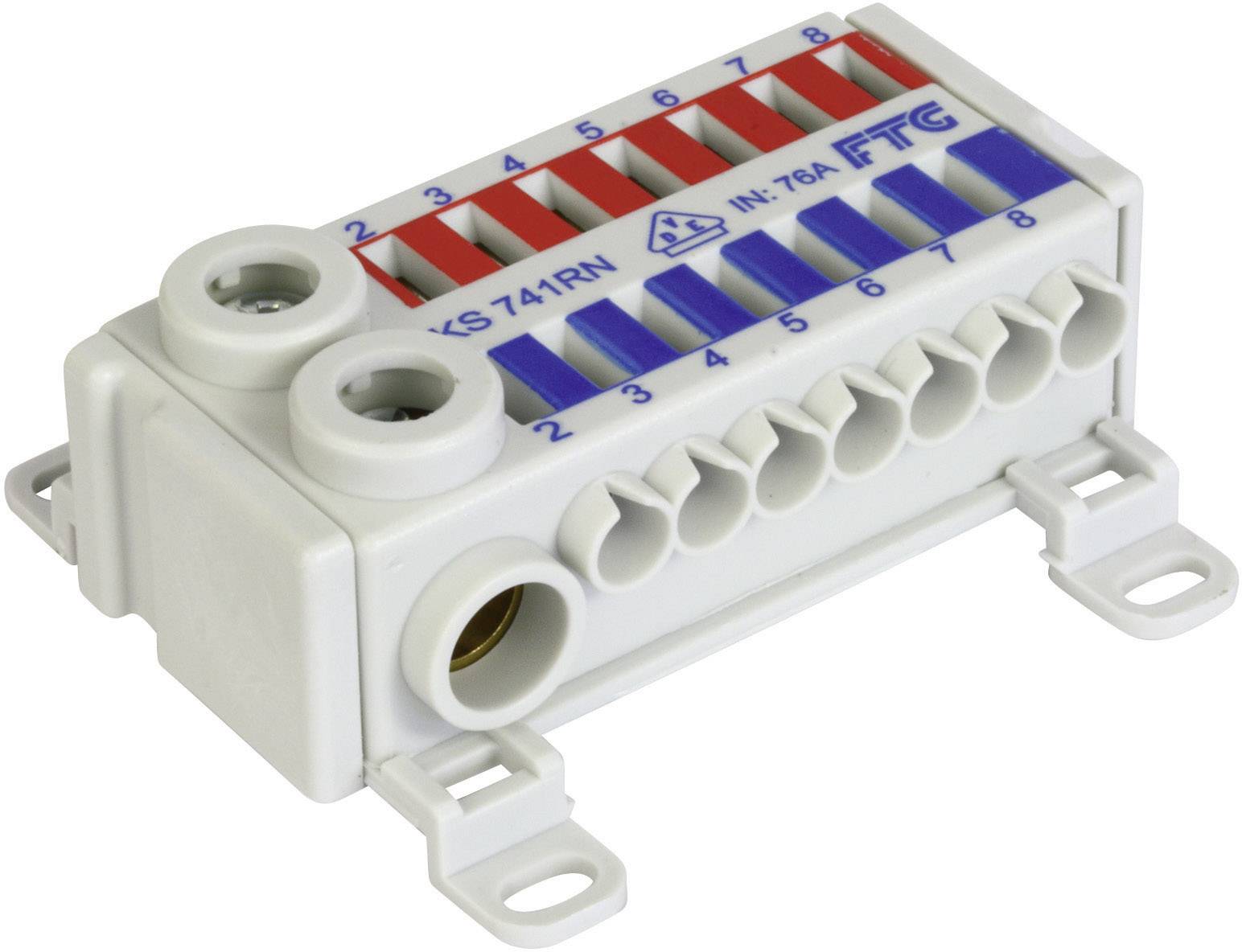 FTG Friedrich Göhringer KS741RN Terminal block Red, Blue 2-pin 75 A
