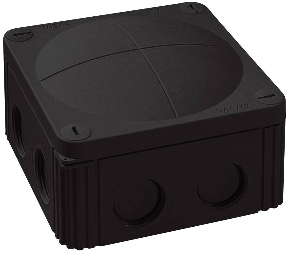 Wiska 10060648 Junction box (L x W x H) 110 x 110 x 66 mm Black IP66/IP67 1 pc(s)