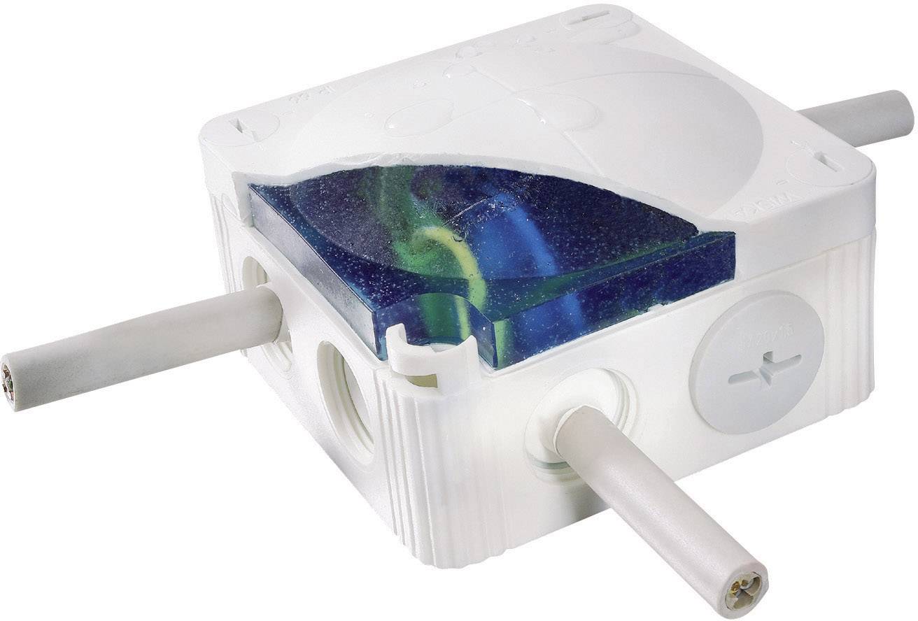 Wiska 10060457 Junction box with casting (L x W x H) 85 x 85 x 51 mm Grey IP68 1 Set