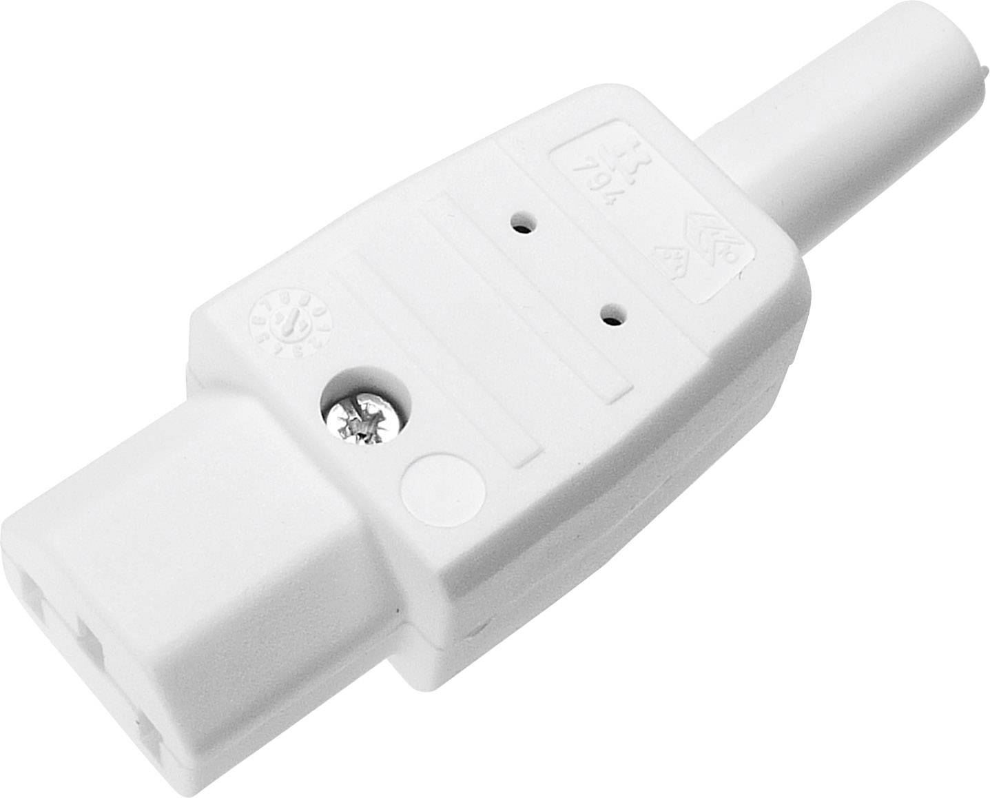 Martin Kaiser 794/ws IEC connector 794 Socket, straight Total number of pins: 2 + PE 10 A White